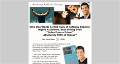 Desktop Screenshot of freetonyrobbinsbook.com